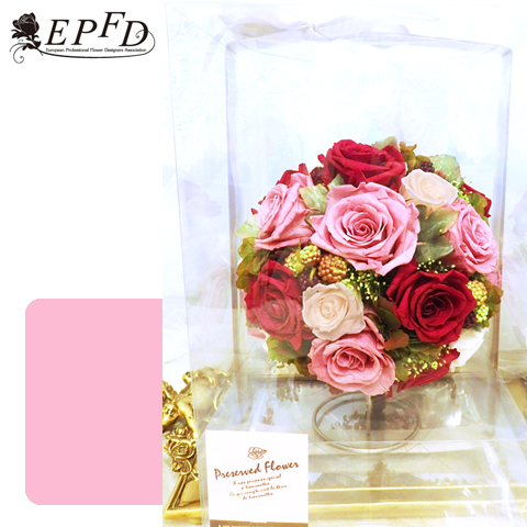 プリザーブドフラワー　ラウンドブーケ