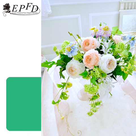 アーティフィシャルフラワー　ナチュラルステムブーケ（スパイラルクラッチブーケ）